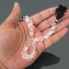 Sparkling Crystal White Quartz Faceted Onion Beads Strand Length 7 Inches and Size 7mm approx. 